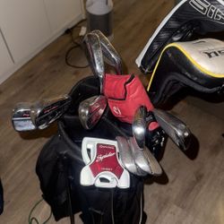 Golf Bag And Clubs 