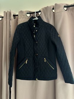Michael Kors Navy Quilted Jacket