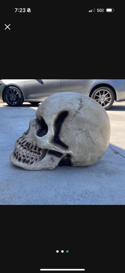 Halloween Prompt Huge Skeleton Head