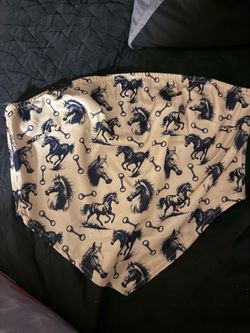 Horse tube top lucky and blessed brand