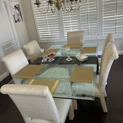 Dining Table with 6 Chairs, Coffee Table, Console Table