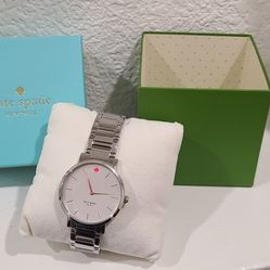 Kate Spade Silver And Pink Women's Stainless Steel Watch 