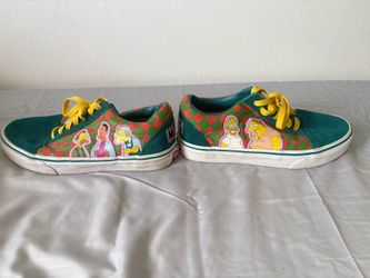 The Simpsons Moe tavern green slip on trainers