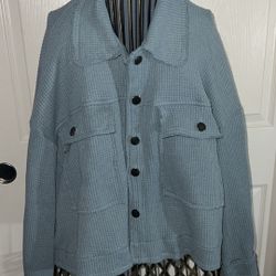 Blue Cardigan