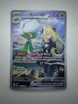 Destined Rivals Cynthia's Roserade IR 184/182 Pokemon Card