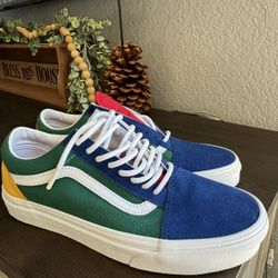 Brand New Old Skool Vans Multi Color Men Size 8 Women 9.5