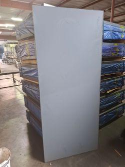 Solid metal doors