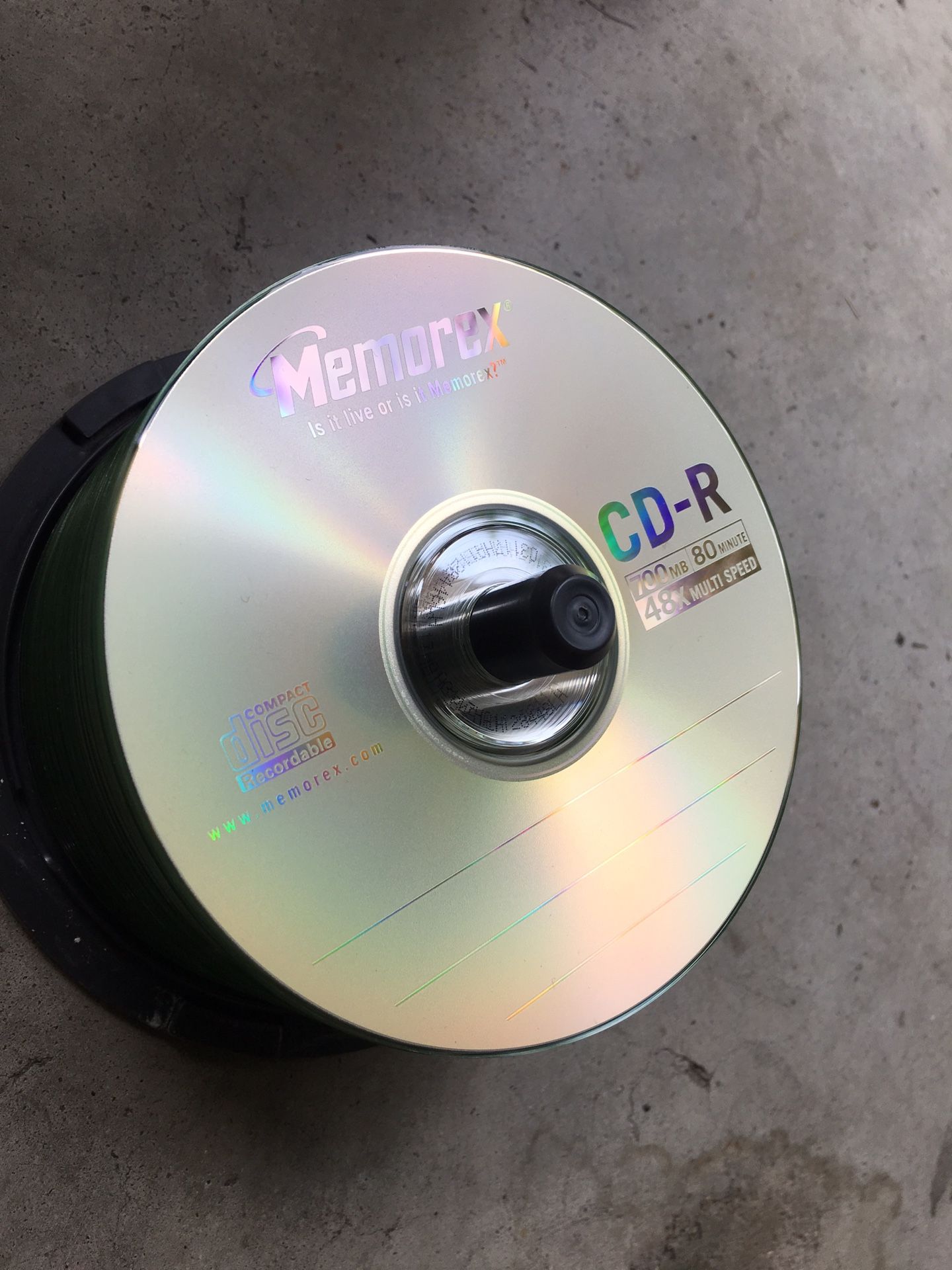 Memorex blank CD-R stack - 700MB 80 minute