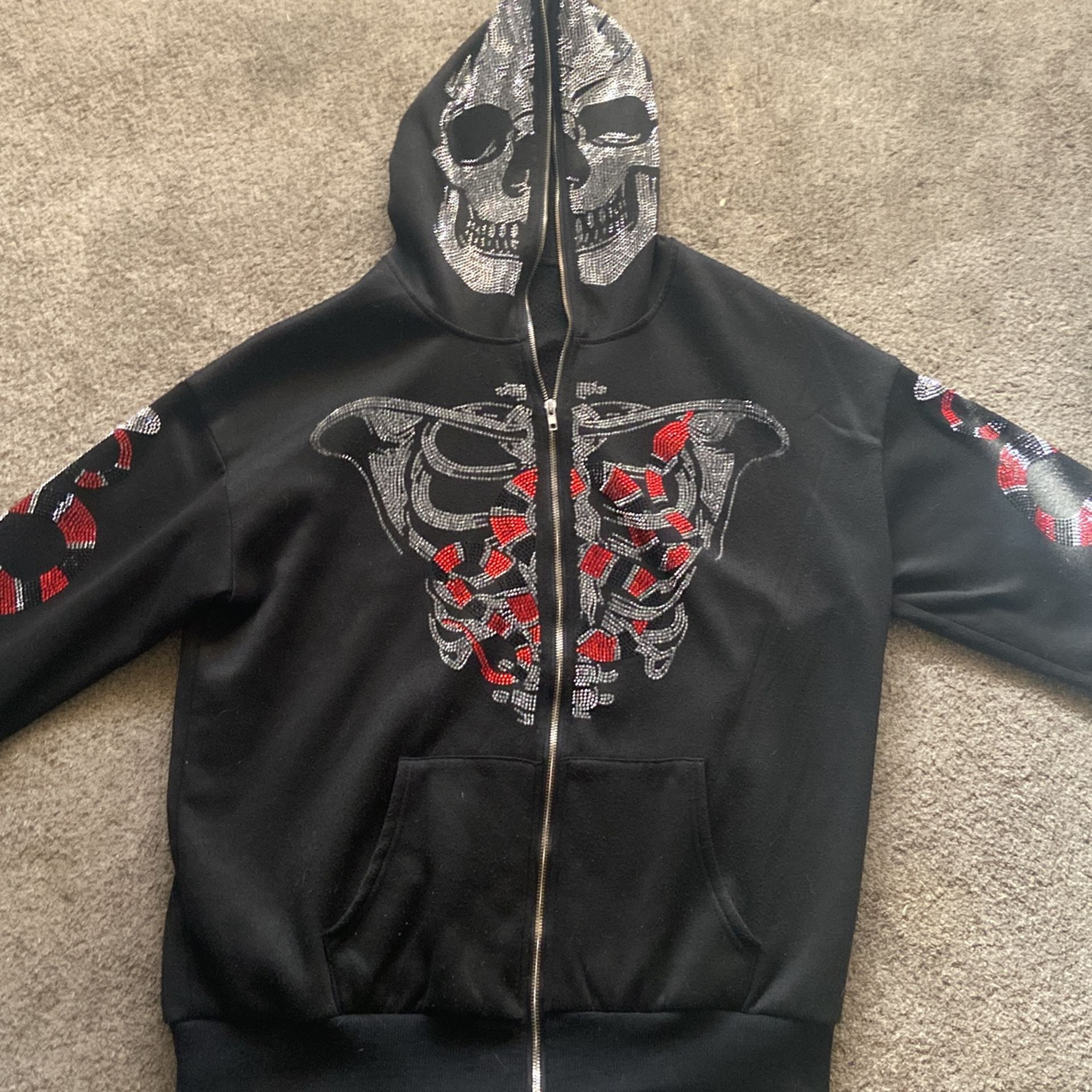 Black Skull Hoodie