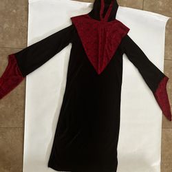 Halloween Kids Phantom 2 piece Costume Black/Red Size Medium 7/8 years old