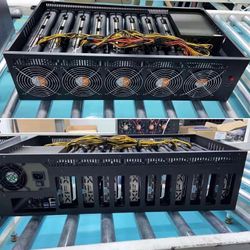 Eth Miner - Complete Set Up -8gpu 320 Mh/s- Gpu