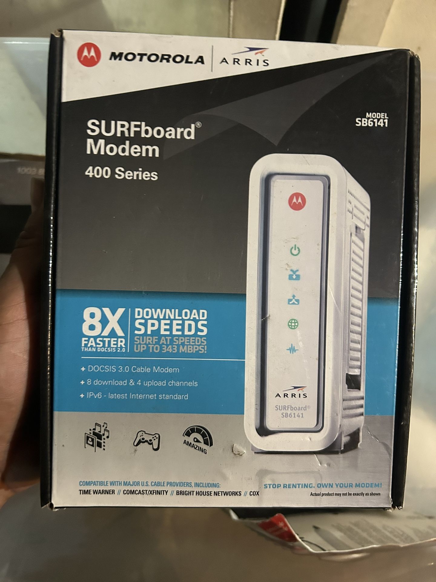 Motorola Modem 8x Faster