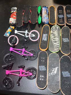 Tech Deck Fingerboards and Finger Bikes Lot