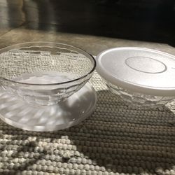 Tupperware Ice Prisms Serving Bowls With Lids