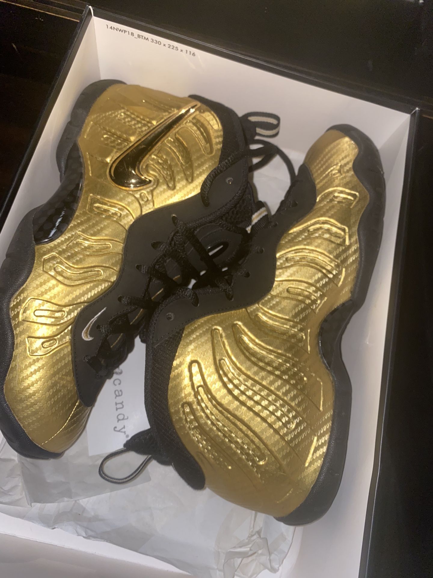 Nike Little Posite Metallic Gold Pro GS