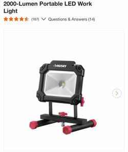 Husky 2000 Lumen LED work light