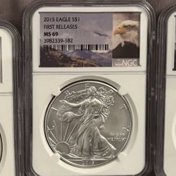 2015 American Silver Eagle NGS MS69 First Releases