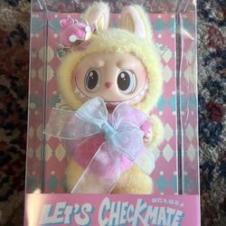 Yellow Checkmate  Labubu 