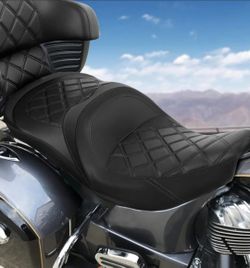 Two-up Driver Passenger Seat Fit for Indian Chieftain Dark Horse 2016-2024 Chieftain 2014-2024
