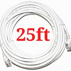 25ft Cat6 Ethernet Network Cable 