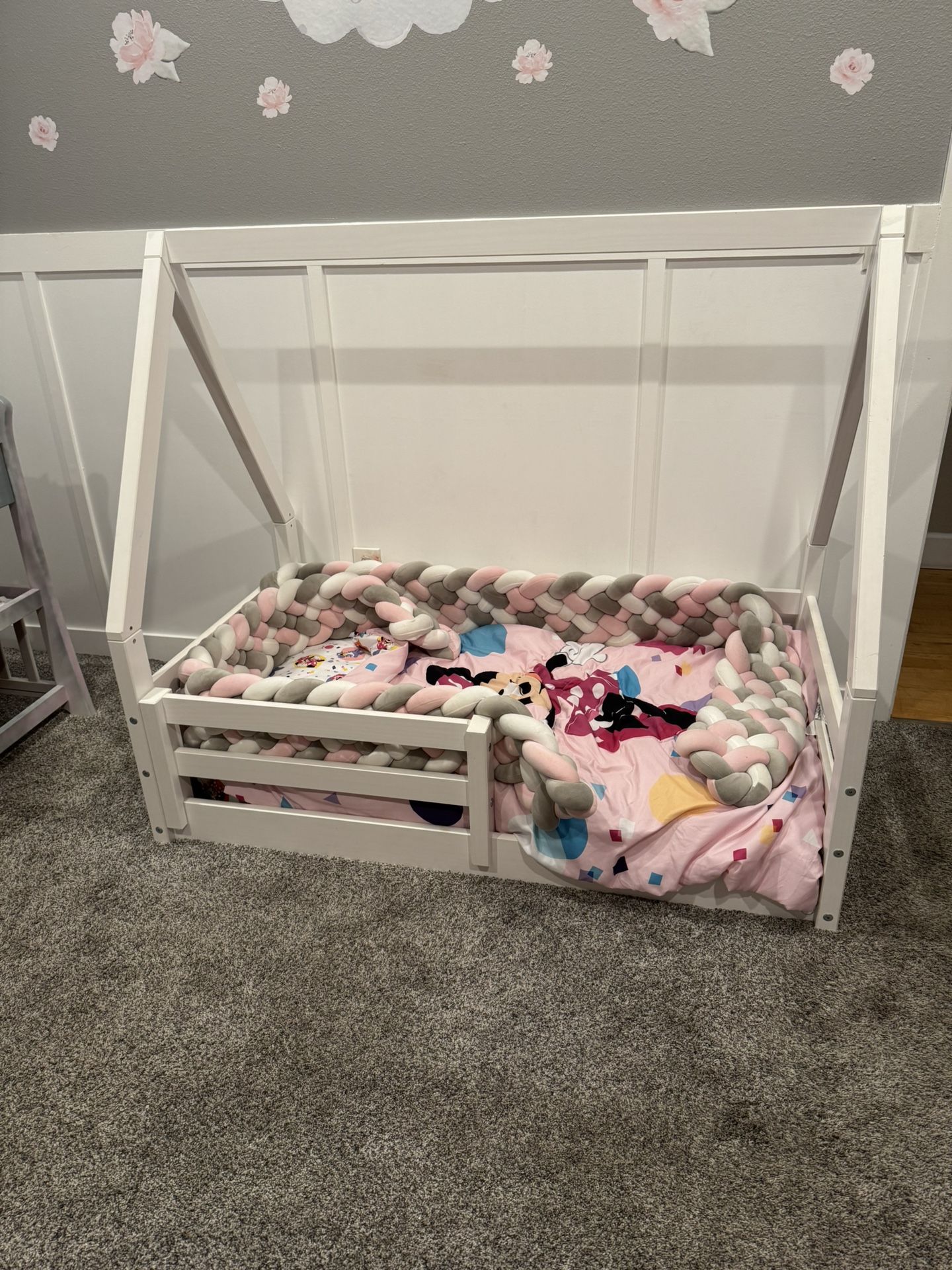 Toddler Floor bed with Mattress 