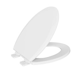 PROFLO Elongated Soft-Close Closed-Front Toilet Seat, White