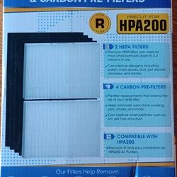 Replacement Filter Set – Compatible with Honeywell HPA200, 202, 204, 250B