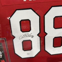 BLACKHAWKS FRAMED SIGNED JERSEYS ALL 3 FOR 1 PRICE 