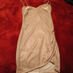 Beautiful Gold Glitter Dress