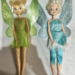 Disney Tinkerbell And Perry-Winkle Dolls 