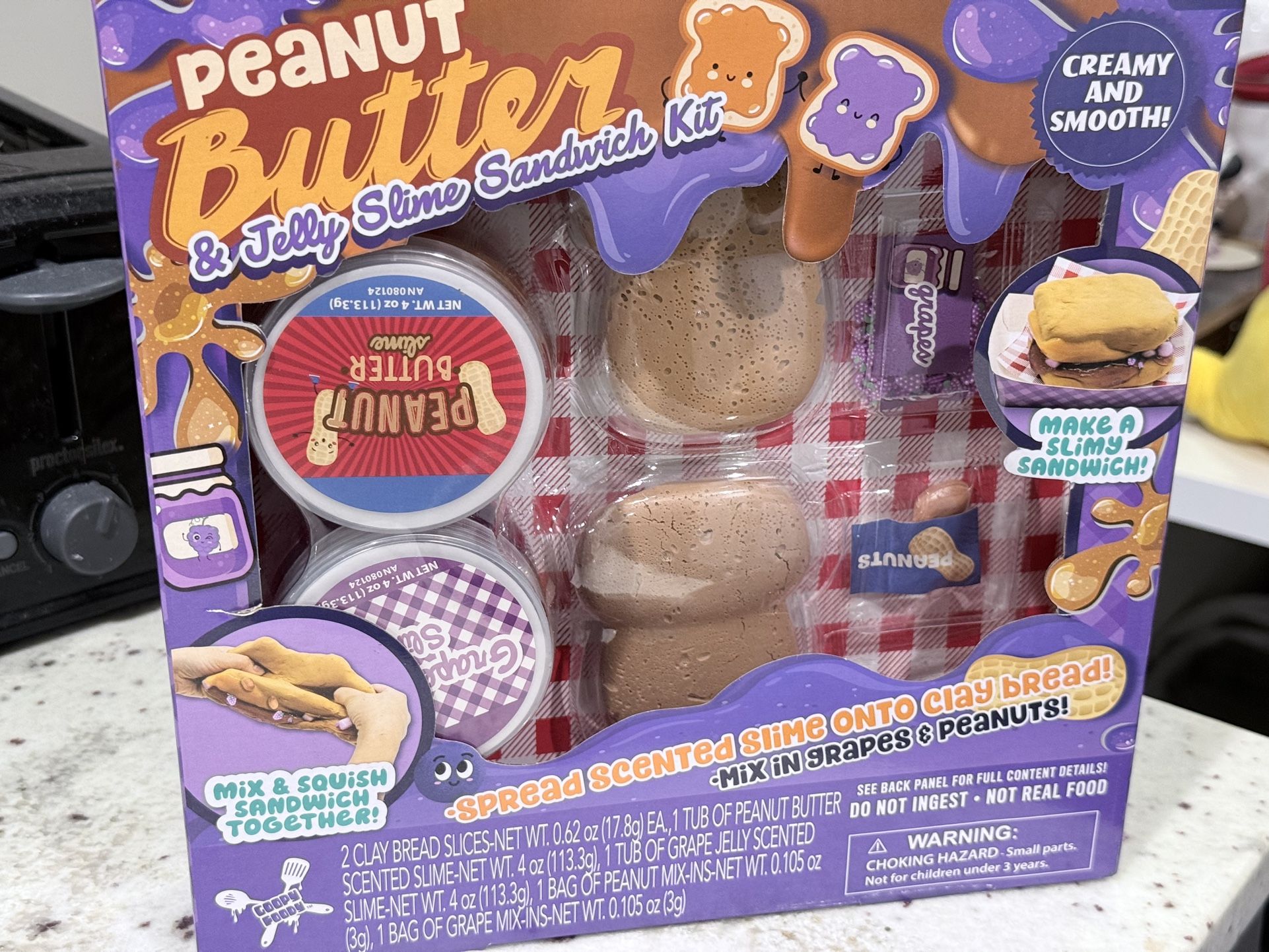 [New] Goopy Foody Slime Kit Peanut Butter And Jelly 