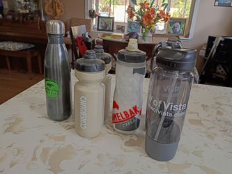 Lot of 5 Mixed Water Bottles