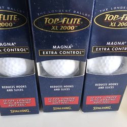 New TOP FLIGHT  XL 2000 balls ( 9 Balls) $ 7.00
