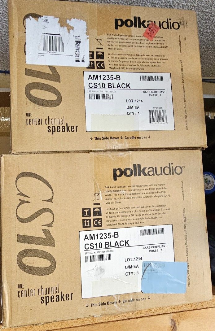 Polk, Center Speakers X2 $40 Each