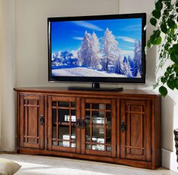 Leick Home Mission 56" Corner TV Stand for TV's up to 60"