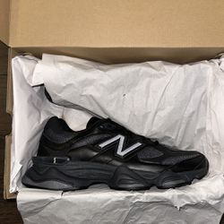 New Balance 9060 “Triple Black Leather” 🕷️ Size 11 Men