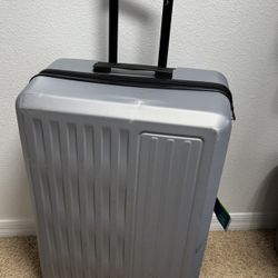 Hard Shell Suitcase 28-20-12 Silver Grey