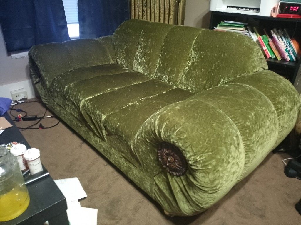 Antique Olive Green Chair