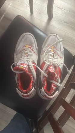 Nike Air Huarache White Red Sneakers