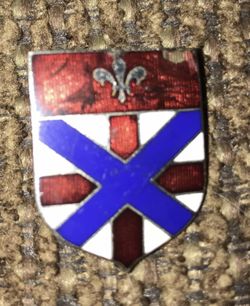 Authentic WWII US Army 192nd Field Artillery Battalion DI DUI Crest Insignia