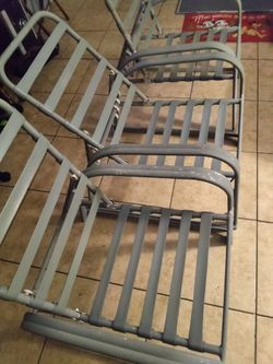 $50 aluminum pool/patio chairs
