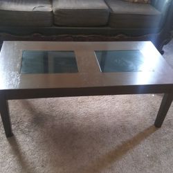 Ashley Walnut Coffee Table 40 Wide 20 Height