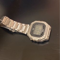 Silver Casio Digital Watch