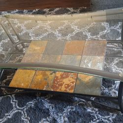 Glass coffee table