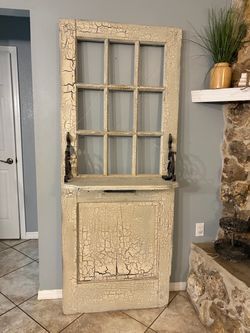 Distressed decorative door