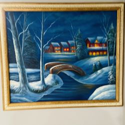 Beautiful Art Painting And Frame