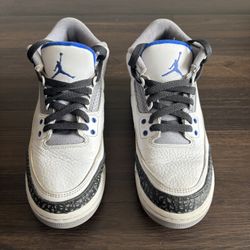 Size 5.5 (GS) - Jordan 3 Retro Mid Racer Blue