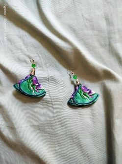 Homemade Floral Earrings 