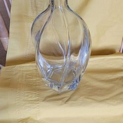 Gift For Dad. Crystal Liquor Bottle, Decanter Signed On Bottom " Bombey"