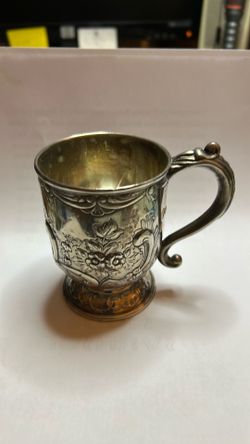 Silver plated brass 8oz cups